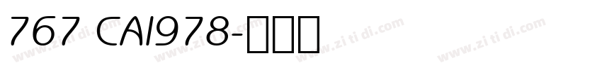 767 CAI978字体转换